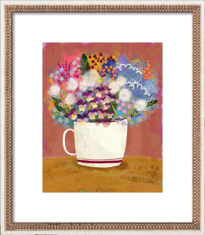 Violas in Russet by Joy Laforme for Artfully Walls