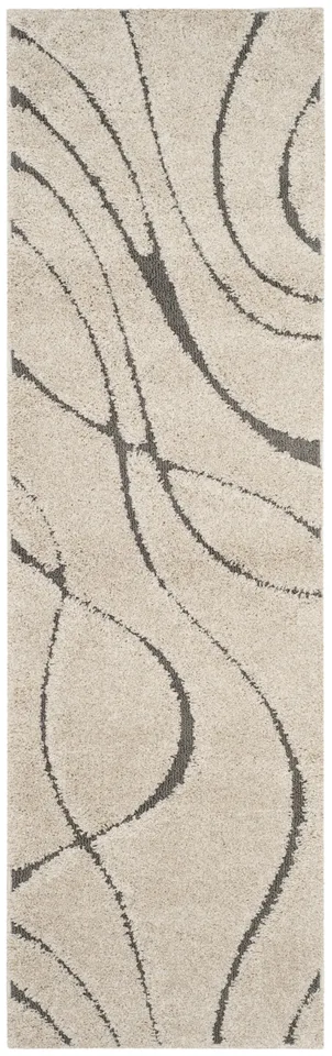 Arlo Home Woven Area Rug, SG471-1180, Cream/Grey,  2' 3" X 7'