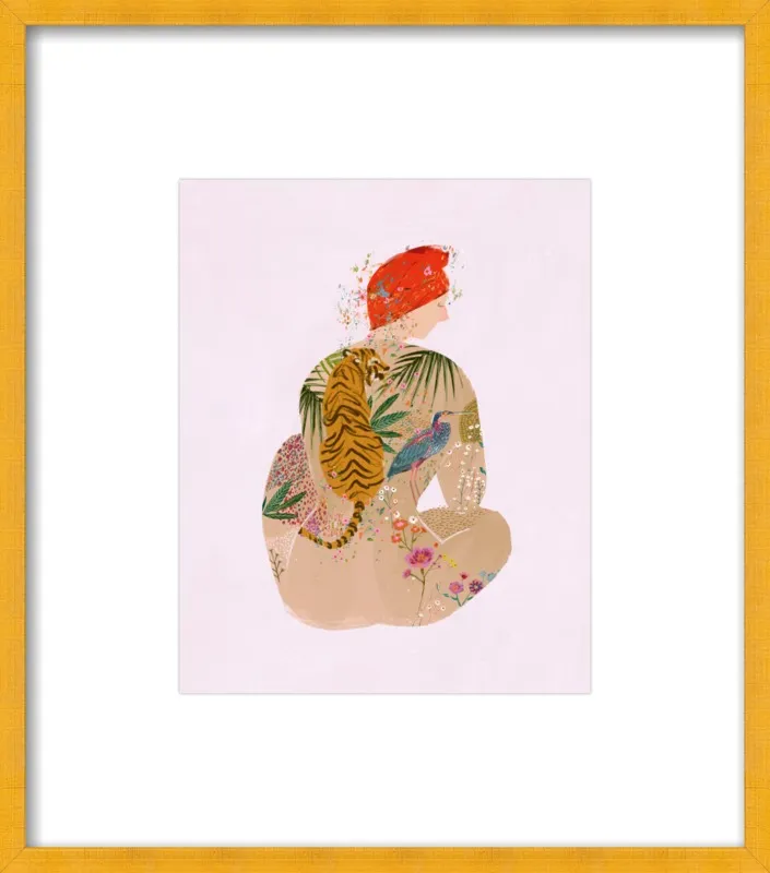 Tattooed Woman by Victoria Ball for Artfully Walls