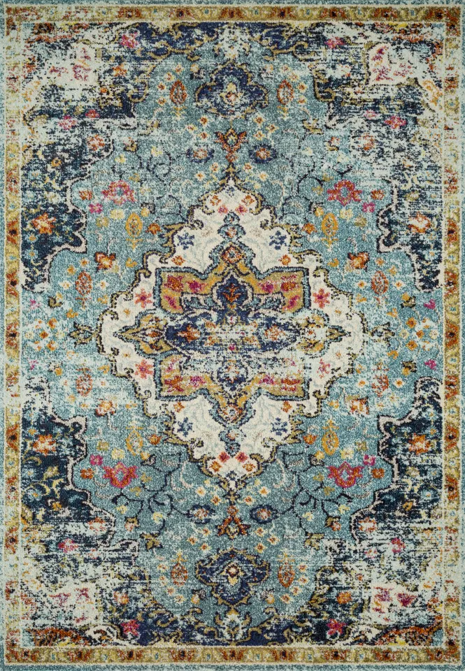Loloi Nadia Blue / Midnight 18" x 18" Sample