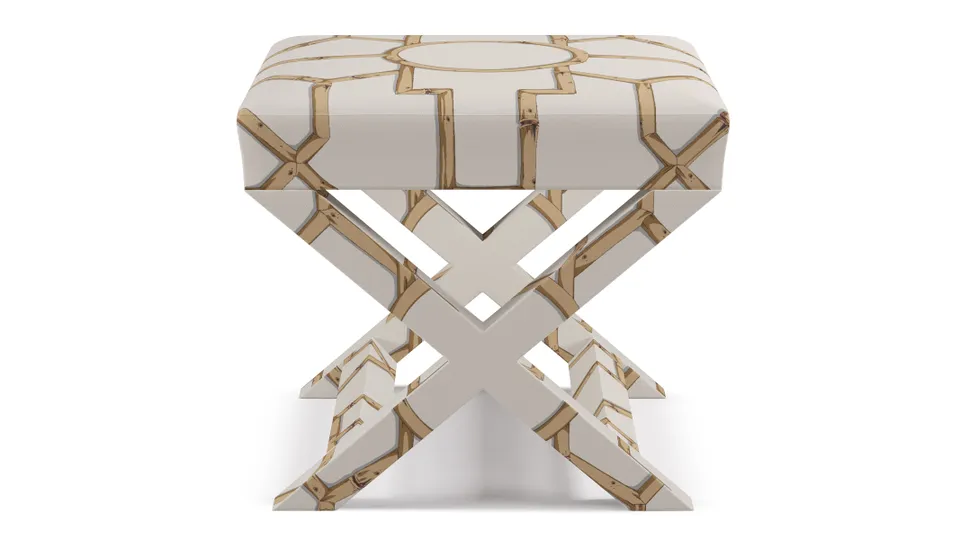 X Bench, Tan Baldwin Bamboo