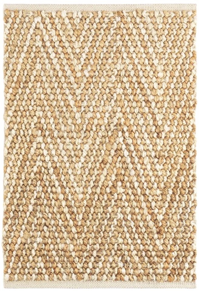 Meghan Ivory/Natural Handwoven Jute Rug