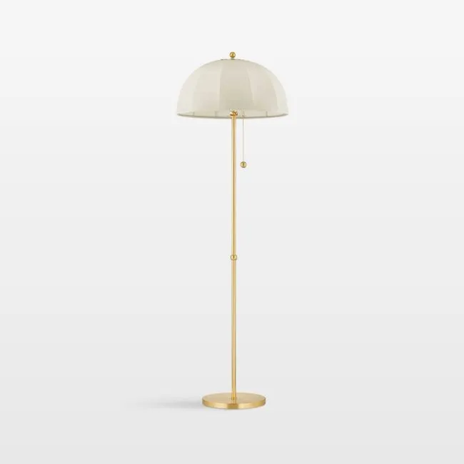 Riga Brass Floor Lamp
