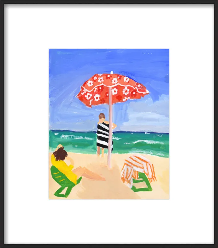 Italian Beach Umbrella by Jackie Mancuso for Artfully Walls