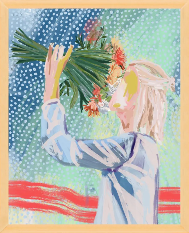 I like to stop and smell the roses  by Jamie Corley for Artfully Walls