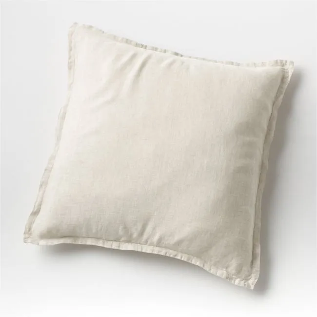 Aire Natural European Linen Warm Natural Euro Bed Pillow Sham