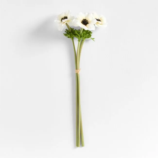 Faux Anemone Stem Set of 3 by Abigail Ahern