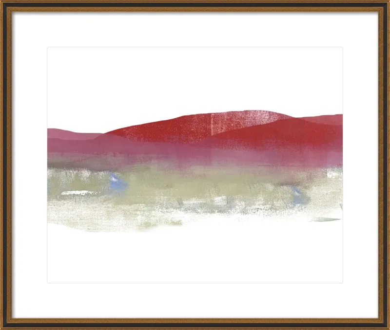 Red Mountains by Jacquie Gouveia for Artfully Walls