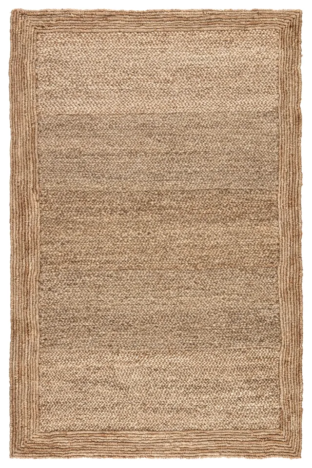Aboo Natural Solid Beige Area Rug (8'X10')