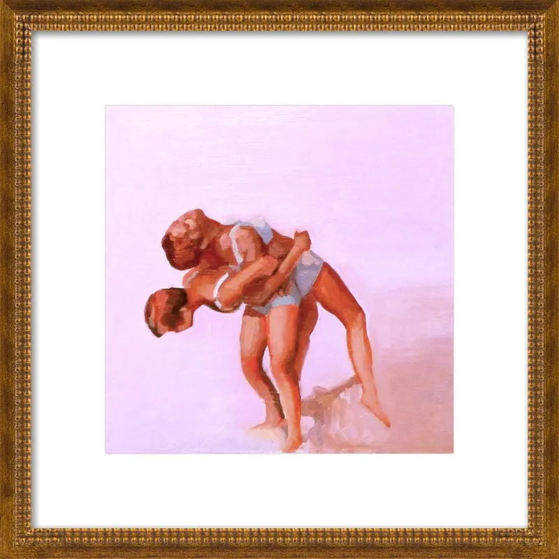 wrestling by Mary Sinner for Artfully Walls