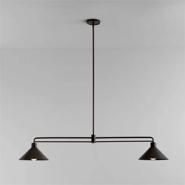 Andre Black 2-Light Pendant 52"