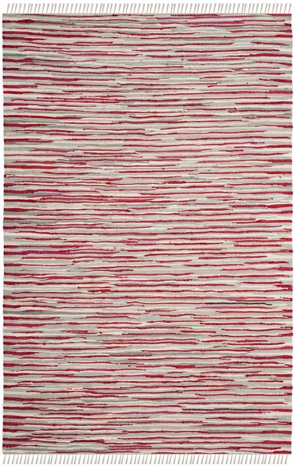 Arlo Home Hand Woven Area Rug, RAR129R, Red/Multi,  5' X 8'