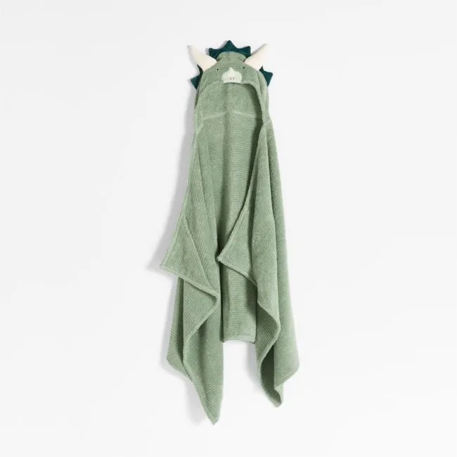 Dinosaur 100% Organic Cotton Hooded Kids Towel