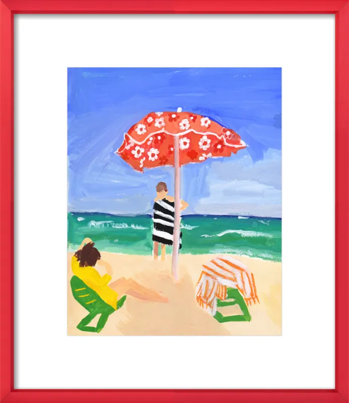 Italian Beach Umbrella by Jackie Mancuso for Artfully Walls