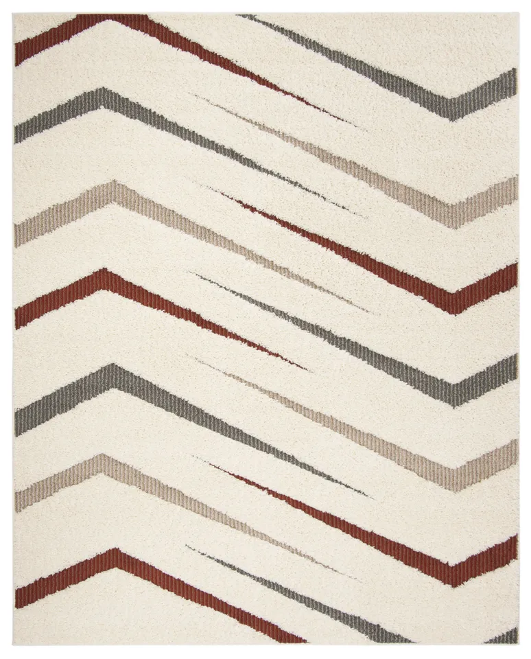 Arlo Home Woven Area Rug, SGG166A, Cream/Multi,  9' X 12'