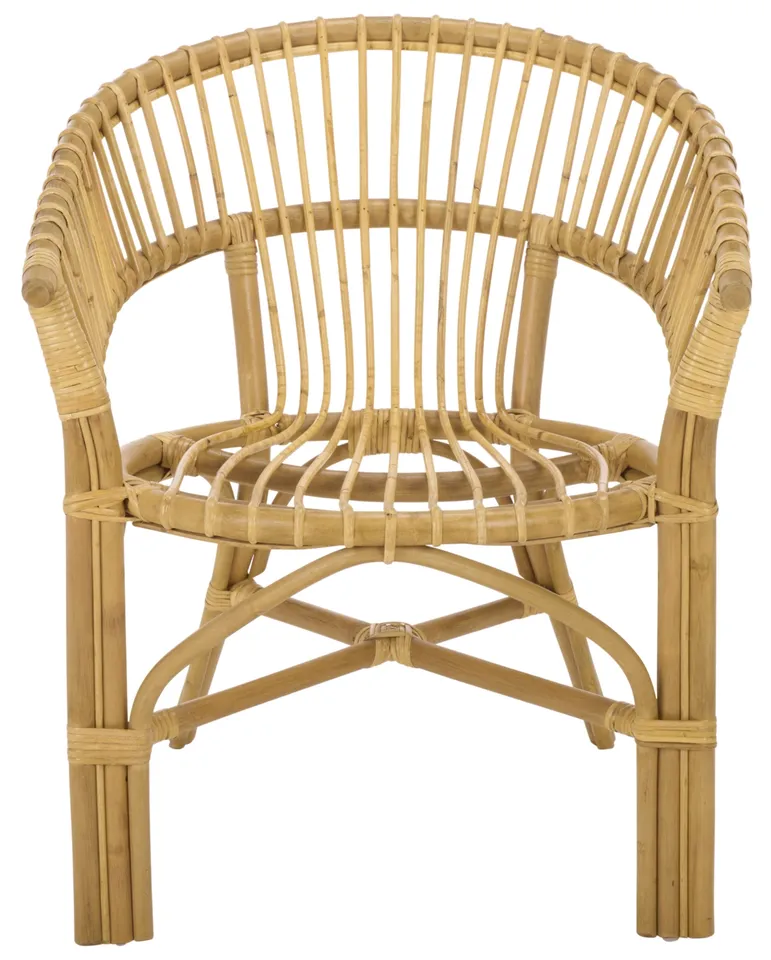 Varvara Woven Rattan Arm Chair - Natural