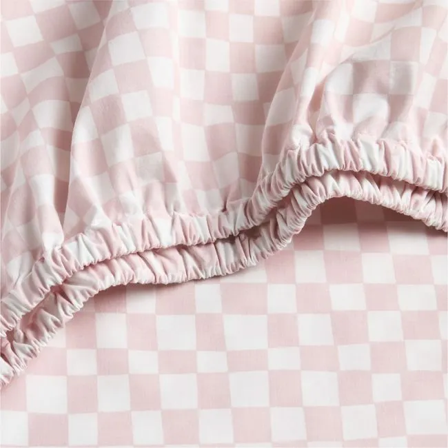 Venice Hushed Violet 100% Organic Cotton Baby Crib Fitted Sheet by Leanne Ford