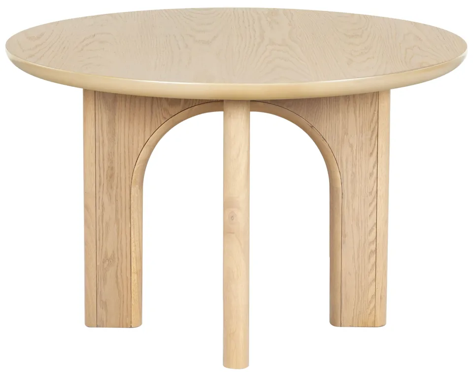 Olivetta Round Wood Dining Table - Oak