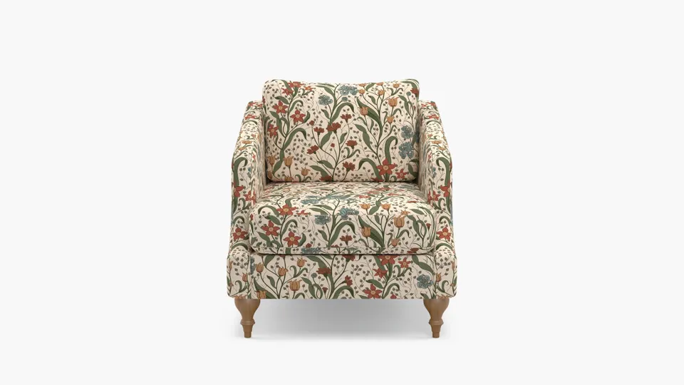 Slope Arm Chair, Cedar Bloomsbury