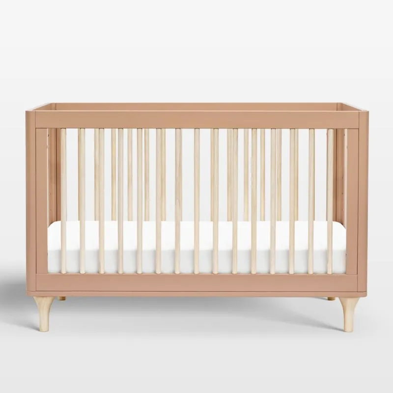 Babyletto Lolly Canyon Pink Wood 3-in-1 Convertible Crib
