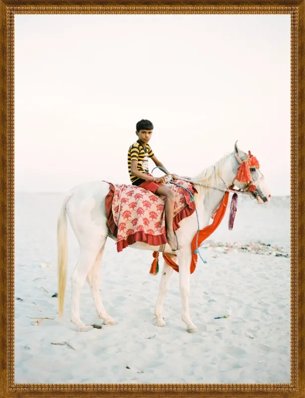 Boy on Horse by Andrew Jacona for Artfully Walls