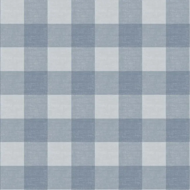 Chasing Paper Blue Gingham Peel and Stick Wallpaper 2'x12'