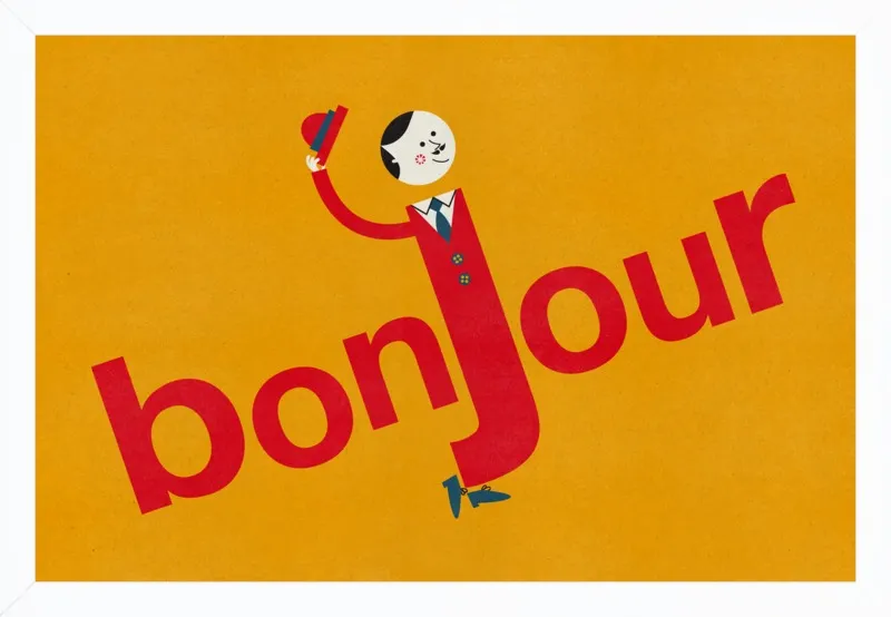 Bonjour by Blanca Gómez for Artfully Walls