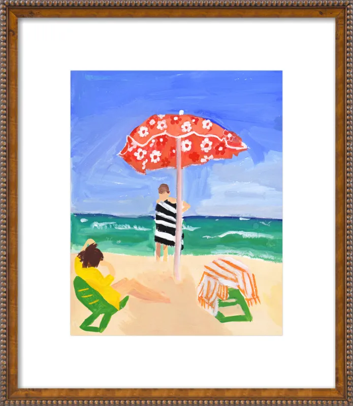 Italian Beach Umbrella by Jackie Mancuso for Artfully Walls