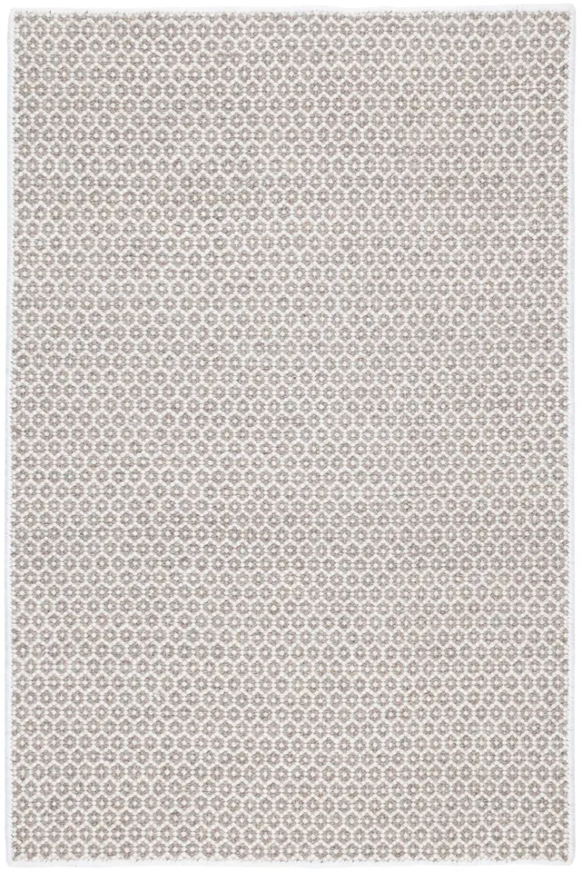 Honeycomb Ivory/Grey Handwoven Wool Rug