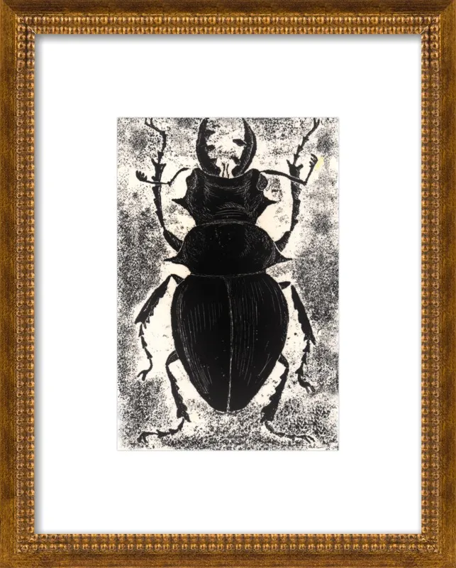Black Beetle on White by Tennopent Sooster for Artfully Walls