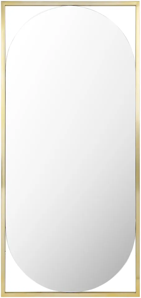 Qayanat Gold 75"H x 35"W x 1"D Full Length Mirror