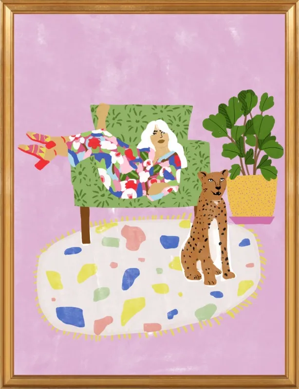 Lady and her tiger by Alja Horvat for Artfully Walls