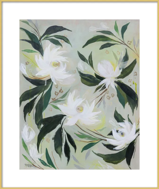 White Gardenia by Rachel Roe for Artfully Walls