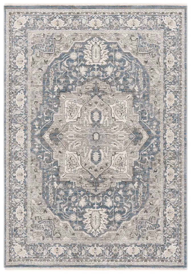 Lauren Ralph Lauren Collection Clover Rug, Blue/Light Grey, 8' x 10'