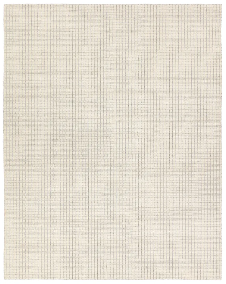 Barclay Butera by Sundance PCT01 Handmade Striped Ivory and Cream Area Rug (8'x10')