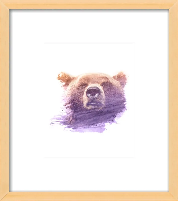 BEAR SUPERIMPOSED WATERCOLOR by Emiliano Deificus for Artfully Walls
