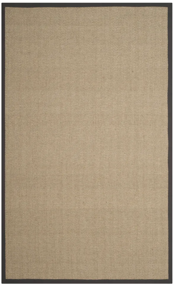 Arlo Home Woven Area Rug, NF134A, Natural/Grey,  5' X 8'