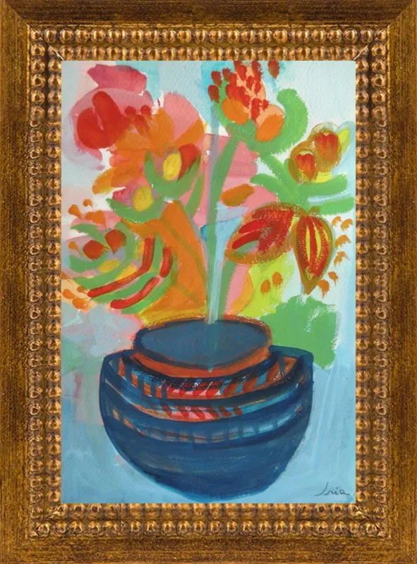 Red Flowers by Iria Fernandez Alvarez for Artfully Walls