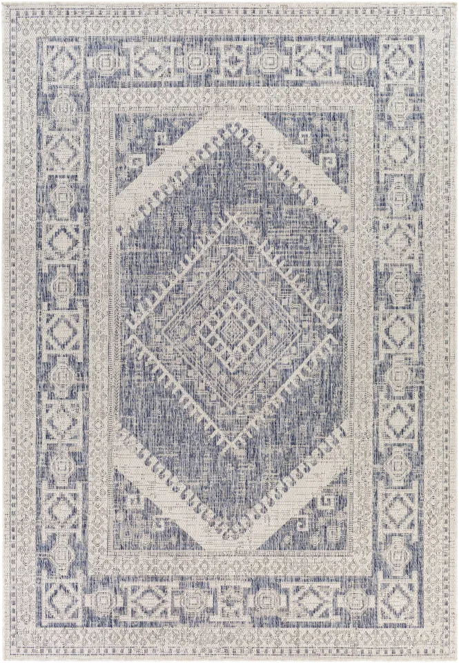 Tuareg Beige Outdoor 6'7" x 9' Machine Woven Rug
