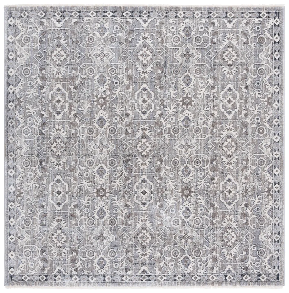 Lauren Ralph Lauren Collection Clover Rug, Grey / Ivory, 6'7" x 6'7"