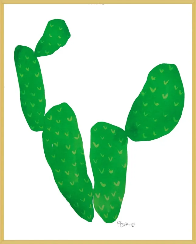 Green Cacti by Kate Roebuck for Artfully Walls