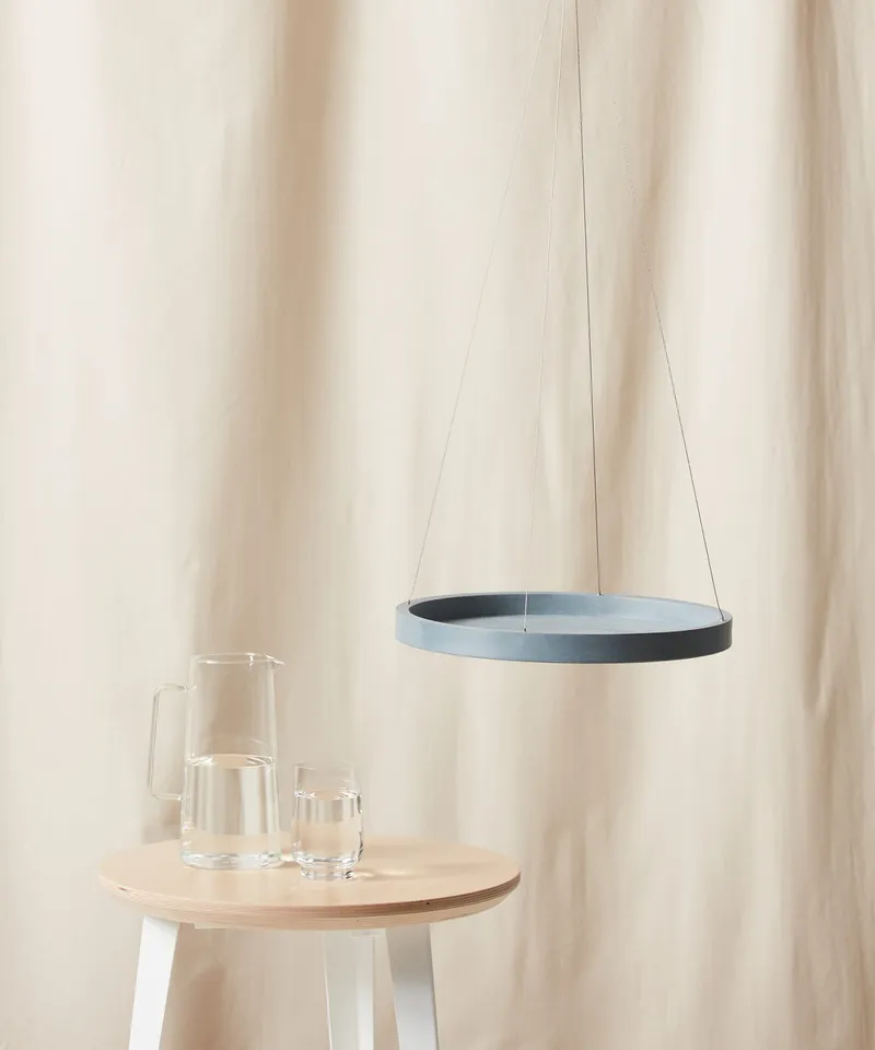 Ecopots Hanging Saucer - (14) -  Slate"