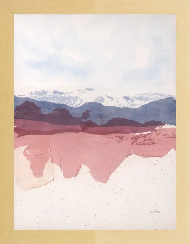 Gold leaf Mountain by Jan Sullivan Fowler for Artfully Walls