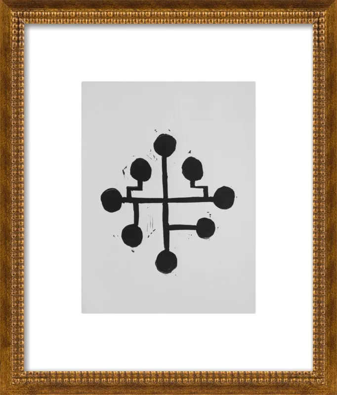 Geometric Midcentury Atomic Print by Stacy Rajab for Artfully Walls