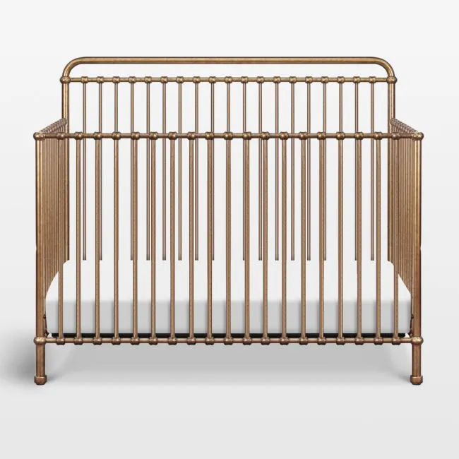 Namesake Winston Vintage Gold Iron 4-in-1 Convertible Crib