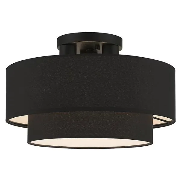 Ashton Double Drum Semi Flushmount