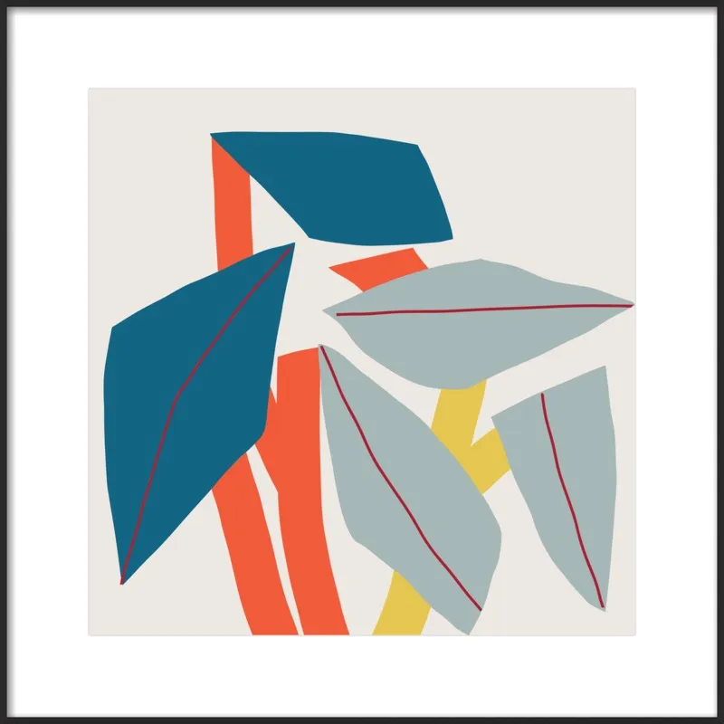 Colourful leaves by Jessica Nielsen for Artfully Walls