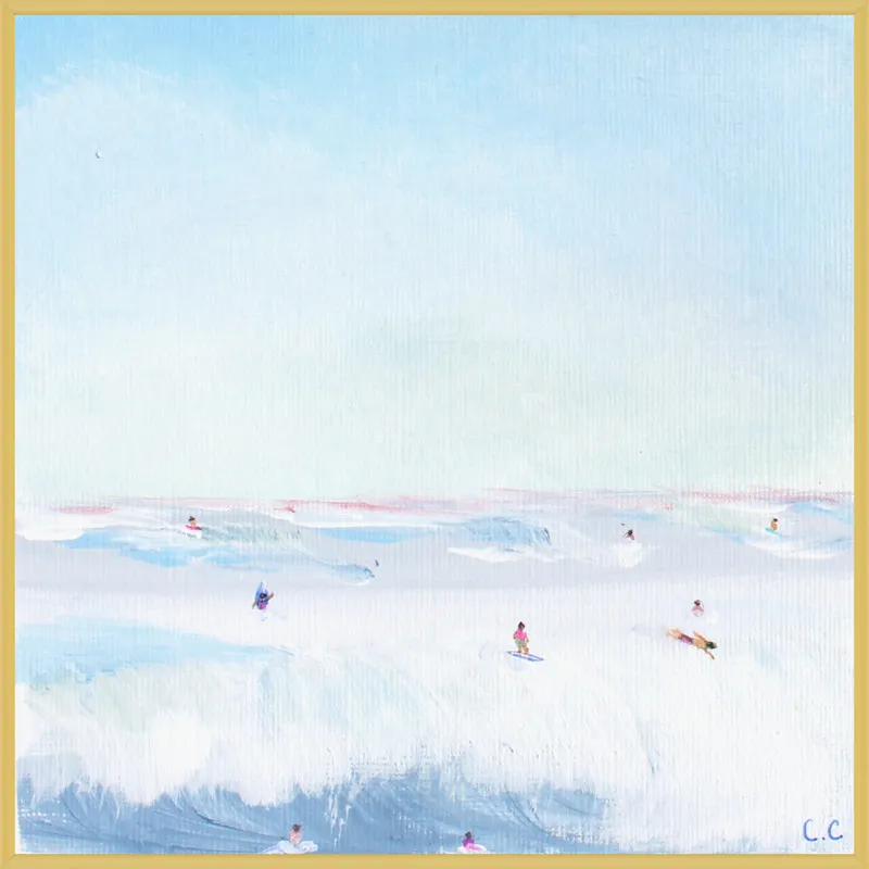 Soft Blue Surf  by Caroline Chriss  for Artfully Walls