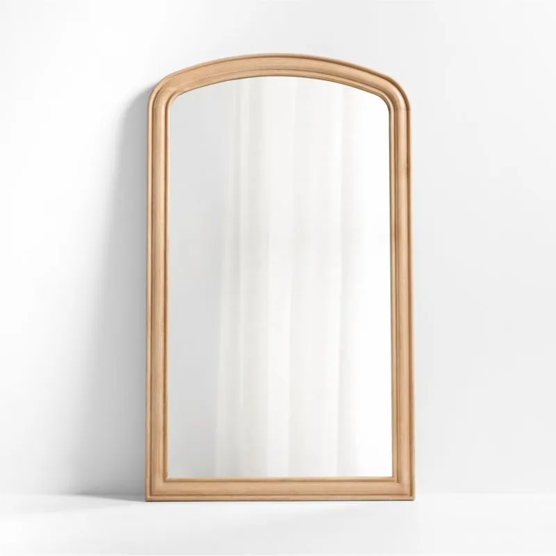 Kensington Natural Oak Wood Floor Mirror 79"x47"