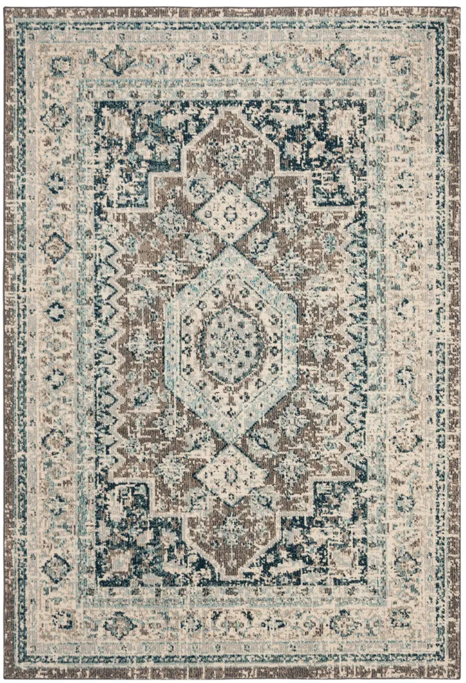 Arlo Home Woven Area Rug, PHX155F, Grey/Blue,  5' 1" X 7' 6"